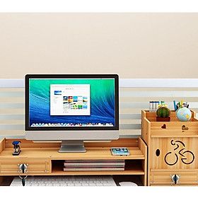 Kệ đựng hồ sơ ngăn kéo có khóa, kết hợp mặt bàn để laptop máy tính và tài liệu văn phòng để bàn làm việc thiết kế thông minh, gọn gàng S088