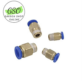 Mua Đầu nối PC thẳng ren ngoài khí nén  ren 17mm ( 3/8 ) phun sương đầy đủ kích thước ống và ren hàng xịn giá sỉ