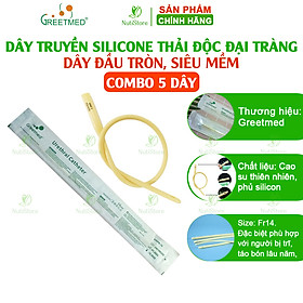 (Combo 5 dây) Dây truyền silicone thải độc đại tràng, dây truyền enema, thải độc đại tràng