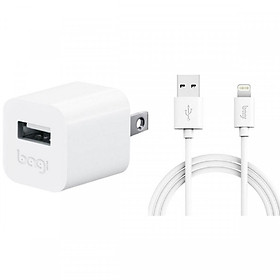Combo Củ Sạc + Dây Cáp Sạc IPhone BAGI CB-I51N - Chính Hãng