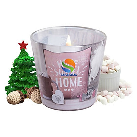 Ly nến thơm tinh dầu Bartek Home Sweet Home 115g QT06457 - hương thông, len, nến trang trí, thơm phòng, thư giãn, hỗ trợ khử mùi (giao mẫu ngẫu nhiên)