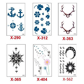 Set Nhiều Mẫu anime, xăm 3D Hình Xăm Dán, Hình Xăm henna mini Tattoo Cao Cấp