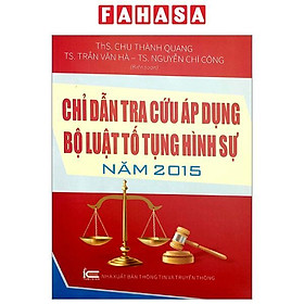 Chỉ Dẫn, Tra Cứu Áp Dụng Bộ Luật Tố Tụng Hình Sự Năm 2015