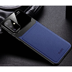 Ốp lưng da kính cao cấp hiệu Delicate dành cho SamSung Galaxy Note 10 Lite - Hàng Chính Hãng