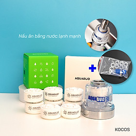 Mua Combo Vòi rửa chén ( tăng áp +lọc nước) + 8 Thanh lọc nước AquaDuo SF-1000B