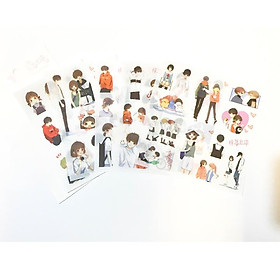 (BÌA NGẪU NHIÊN) Hộp ảnh POSTCARD mẫu mới CON TIM RUNG ĐỘNG manhua ngôn tình dễ thương