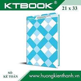 Sổ ghi chép Kế Toán bìa cứng giấy in caro cao cấp size 21 x 33 cm Khổ Lớn