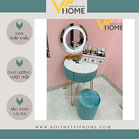 Mua Bàn trang điểm  bàn phấn kèm gương tích hợp đèn LED kèm nút cảm ứng thông minh và ngăn kéo để đồ tện lợi BTD-00037
