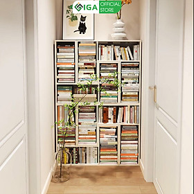 Mua Kệ sách gỗ thông minh tùy chỉnh dễ dàng lắp ghép thành kệ nhiều tầng thương hiệu - IGA