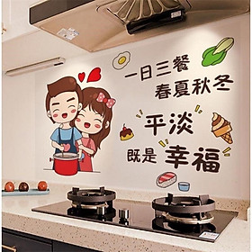 cách dán giấy dán tường bếp