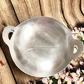 Mua Chảo Nhôm Máy Bay - Chảo Quai Liền lớn. Dụng cụ làm cơm cháy  làm bánh xèo  chiên xào các món ăn dân dã