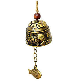 (Toponeto) Best Seller Chinese Dragon/Fish Feng Shui Bell Blessing Good Luck Fortune