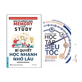 Combo Sách Tư Duy - Kỹ Năng Sống: Bí Quyết Học Nhanh Nhớ Lâu +Phương Pháp Học Tập Siêu Tốc /Tặng Bookmark 