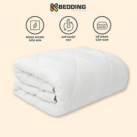 Ruột chăn bông Everon Lite  chất liệu Microfiber màu trắng