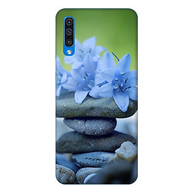 Ốp lưng dành cho điện thoại Samsung Galaxy A50 hình Đá và Hoa - Hàng chính hãng