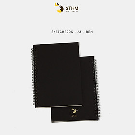 Hình ảnh Review Sổ tay vẽ chì (sketchbook) giấy mỹ thuật Notturno