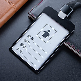 Dây đeo thẻ ID lanyard vỏ hợp kim kim loại đựng Kẹp thẻ tên thẻ tín dụng thẻ ngân hàng Legaxi