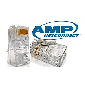 Đầu bấm mạng RJ45 loại xịn AMP (Hộp 100 hạt)