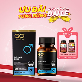 GO MAN PLUS 30 VIÊN - Viên uống tăng cường sinh lý nam, cải thiện và làm chậm quá trình mãn dục nam nhập khẩu chính hãng GO Healthy New Zealand