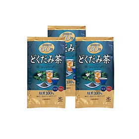 Combo 3 Túi Trà diếp cá mát gan, giải độc Orihiro gói 60 túi Nhật Bản