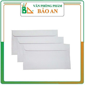 Hình ảnh Phong Bì Trắng A7 11x18cm ĐL120 (100 Cái/Tập) Thiết Kế Với Các Phần Gáy, Mép Được Dán Tỉ Mỉ, Chắc Chắn, Không Bị Hở Hay Quăn Mép, Làm Nổi Bật Nét Đơn Giản Mà Tinh Tế Của Sản Phẩm.