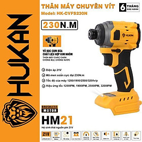 THÂN MÁY CHUYÊN VÍT 230NM  BODY HK-CVFS230N HUKAN - HÀNG CHÍNH HÃNG