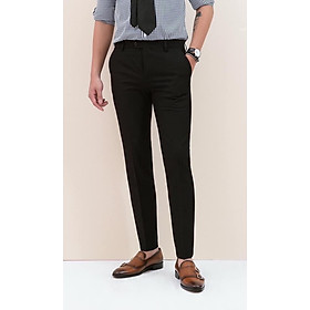 Quần âu đen chất liệu gấm cho nam từ 45kg đến 95kg