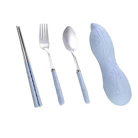 tableware three-piece outdoor camping fork spoon chopsticks set