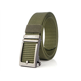Thắt lưng lính, thắt lưng nam, thắt lưng vải bố mặt thép khoá tự động Arm-1085