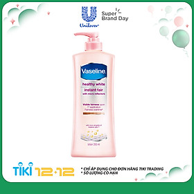 Sữa Dưỡng Thể Trắng Da Vaseline Instant Fair Chai (350ml)