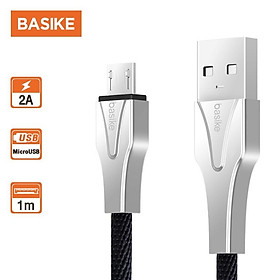 Mua Cáp Sạc Nhanh BASIKE CB01 Đầu Nối Kim Loại 2A Dành Cho Điện Thoại Android Dài 1M-Hàng chính hãng