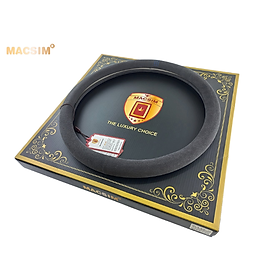 Bọc vô lăng cao cấp Macsim mã 8855 màu đen + xanh