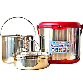 Mua Nồi Ủ Nhiệt Inox Khaluck.Home Lòng Nồi Inox 304 Siêu Bền Trang Bị Quai Xách Tiện Lợi- Hàng Nhập Khẩu