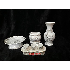 Mua Combo bạch ngọc viền sen vàng _ size trung