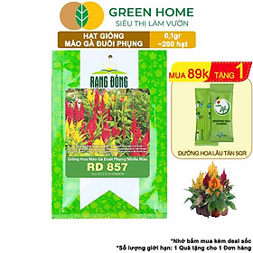 Mua Hạt Giống Hoa Mào Gà Đuôi Phụng Nhiều Màu GreenHome  Gói 0 1g~200 hạt  Dễ Trồng Quanh Năm H18
