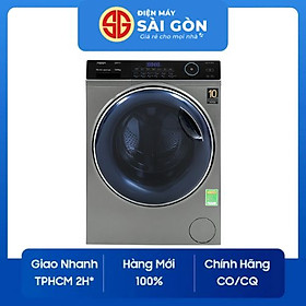 Máy Giặt Sấy Aqua Inverter 10 Kg AQD-AH1000G.PS - Hàng chính hãng - Làm mới quần áo bằng hơi nước Refresh