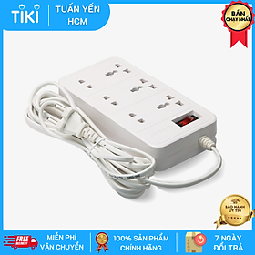 Mua Ổ cắm đa năng Rạng Đông OC06/6C/10A 2500W dây dài 2M/5M - Hàng chính hãng