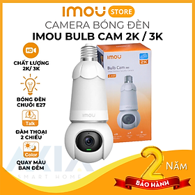 Mua Camera bóng đèn IMOU Bulb Cam IPC-S6DP 2K/ 3K  quay quét 360 độ  có màu ban đêm  đàm thoại 2 chiều  phát hiện xe cộ - Hàng chính hãng