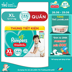 Thùng Mega Tã Quần Pampers Giữ Dáng Megabox M/L/XL - Tặng Hộp Sound Lock
