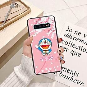 Ốp lưng điện thoại Samsung Galaxy S10 Plus viền silicon dẻo TPU hình Doremon Làm Duyên - Hàng chính hãng