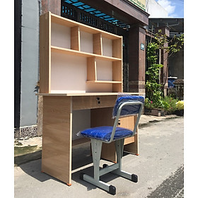Mua Bàn  Học Sinh Liền Kệ rộng 1m kèm ghế tăng giảm cho bé màu hồng _BLK1H175