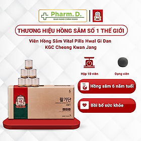 Viên Hồng Sâm Vital Pills Hwal Gi Dan KGC Cheong Kwan Jang (10 viên x 3,75g)