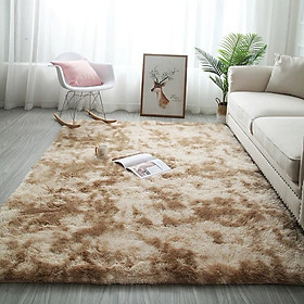 Thảm trải sàn phòng ngủ lông xù vằn 160x100cm