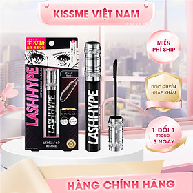 Mascara Giúp Dài Nâng Cong Và Giữ Nếp Mi Màu Đen Kissme Heroine Make Long & Curl Mascara Advanced Film Lash Hype 8 G