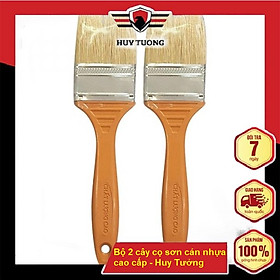 Bộ 2 Cây Cọ Sơn Cán Nhựa Cao Cấp 1"