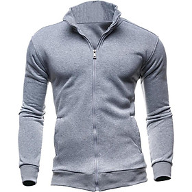 Áo Khoác Cardigan Thể Thao Cổ Điển Cho Nam Có Khóa Kéo