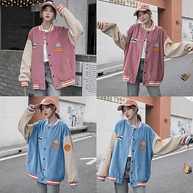  Áo local brand Bomber nhung cầu vồng End