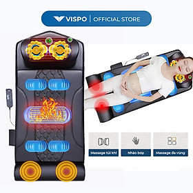 Đệm Massage Toàn Thân - Máy Massage Kết Hợp Túi Khí Và Gối Massage Nhiệt Hồng Ngoại Giúp Thư Giãn, Giảm Đau Cơ Thể - Nệm Mát Xa Đa Năng Cao Cấp