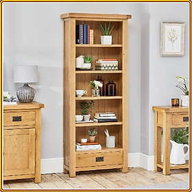 Mua Kệ sách 5 tầng 1 hộc kéo Tundo gỗ sồi 60 x 40 x 180 cm