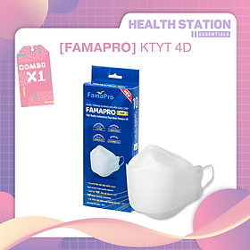 [FAMAPRO - 4D 10 CÁI/ HỘP] Khẩu trang y tế kháng khuẩn cao cấp Famapro 4D đạt tiêu chuẩn KF94